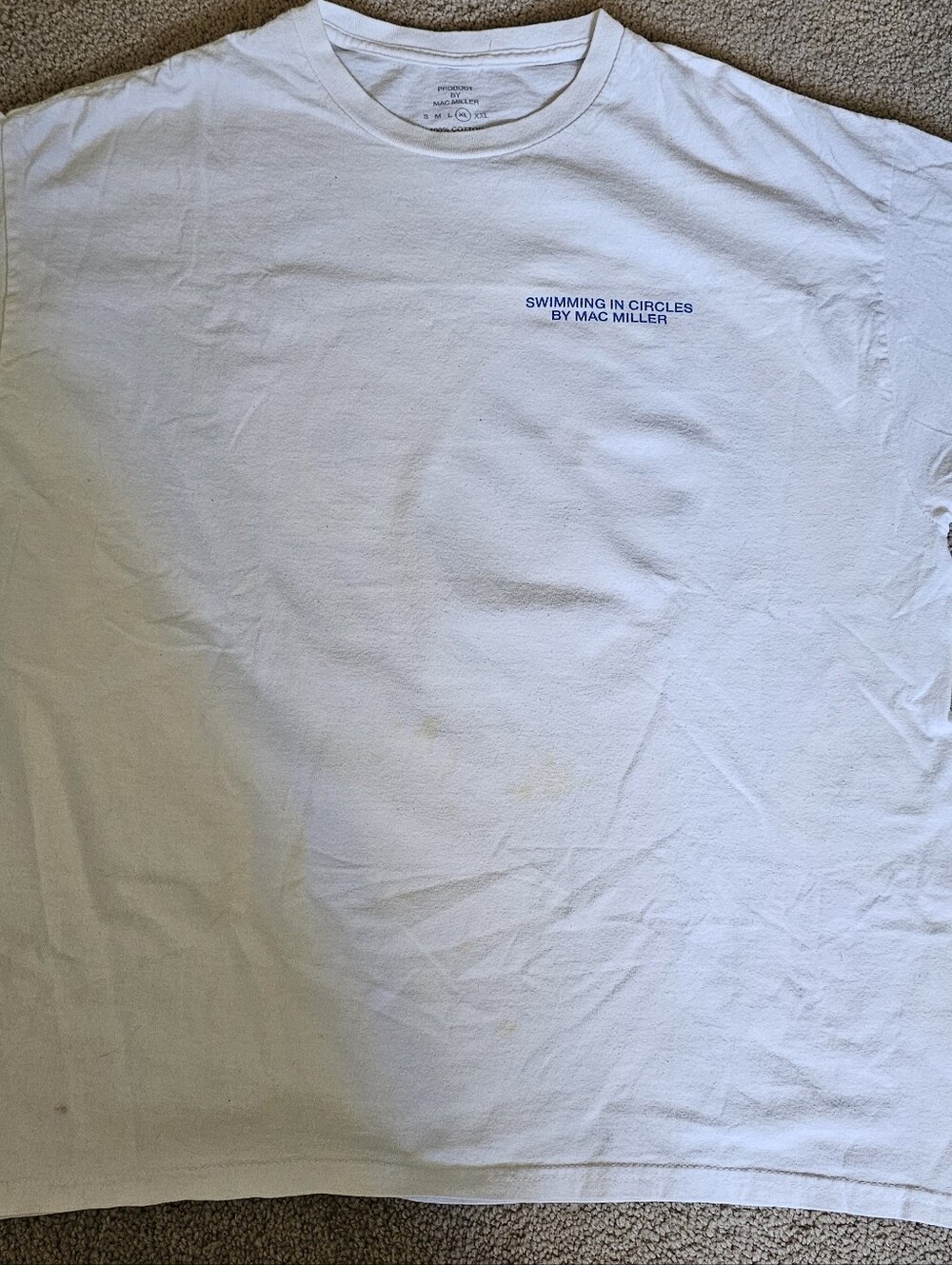 Mac Miller Swimming In Circles Yin Yang White T Shirt